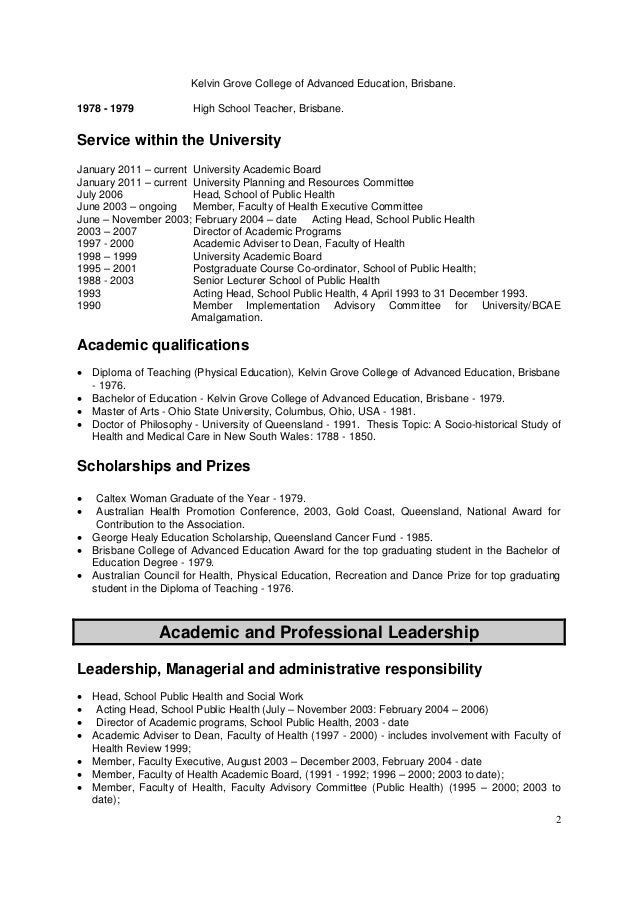 Resume education current student