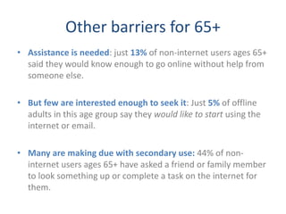 Older Adults and Internet Use: (Some of) What we know | PDF