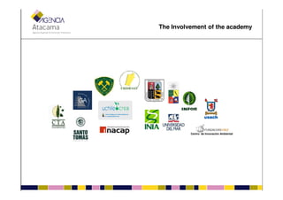 The Involvement of the academy
Centro de Innovación Ambiental
 