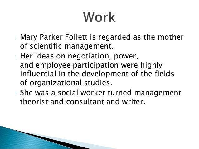 mary parker follett power essay A look at the life and work of mary parker follett in a 1924 essay, power, she coined the words power-over and power-with to differentiate mary. mary parker follett power essay A look at the life and work of mary parker follett in a 1924 essay, power, she coined the words power-over and power-with to differentiate mary.