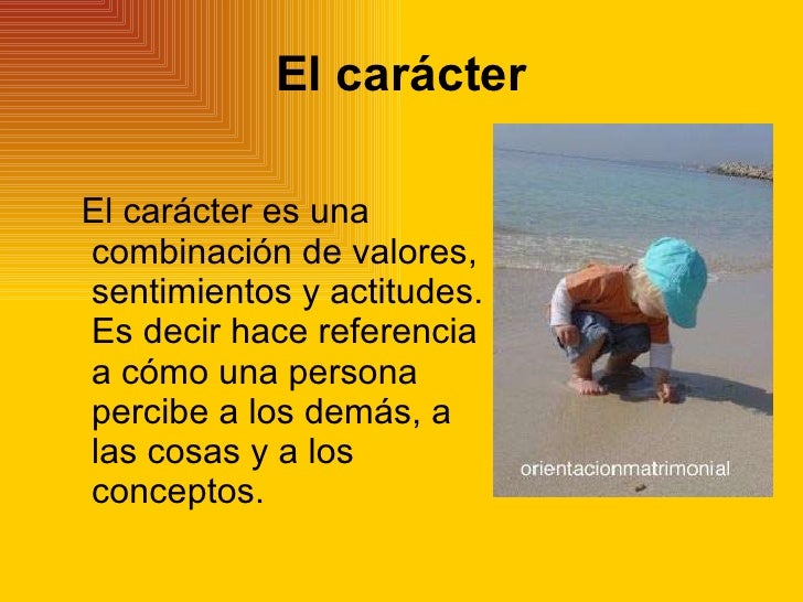Resultado de imagen para EL CARACTER