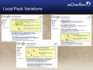 Local Pack Variations 