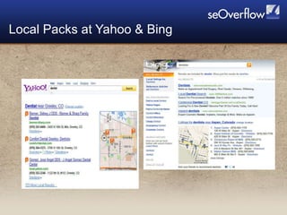 Local Packs at Yahoo & Bing 