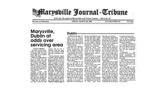 Marysville Dublin News Article