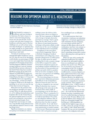 Reasons for Optimism About U.S. Healthcare by Mary Tolan
