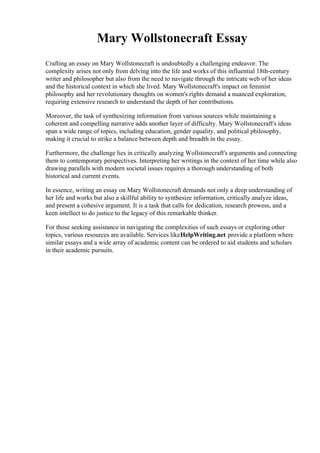 Mary Wollstonecraft Essay.pdf