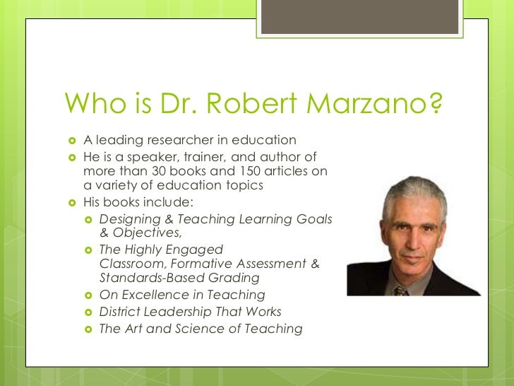 Marzano's principles (1) Marzano's principles (1)