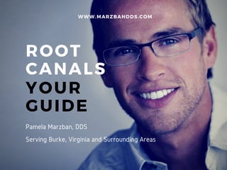 ROOT
CANALS
YOUR
GUIDE
WWW. MARZBANDDS. COM
Pamela Marzban, DDS
Serving Burke, Virginia and Surrounding Areas
 