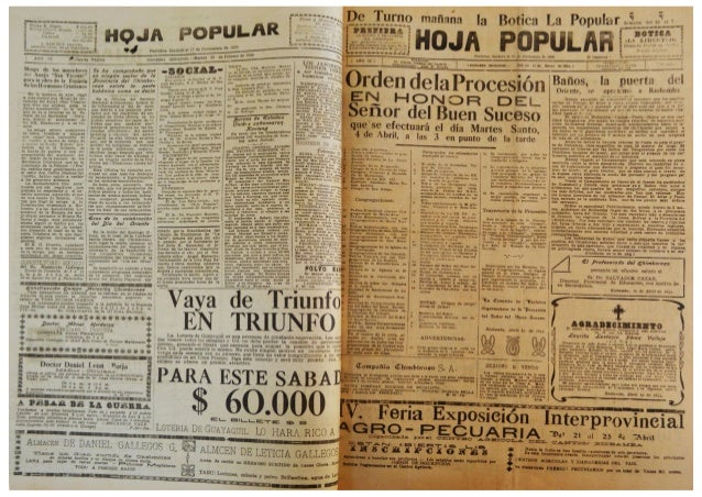 El Periodico Hoja Popular Del Mes De Marzo 1944
