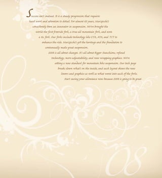 Marzocchi Suspension 2008 catalogue