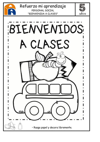 Bienvenidos A La Escuela Para Colorear