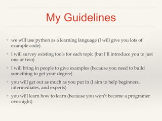 [Mas 500] Intro to Programming | PPT