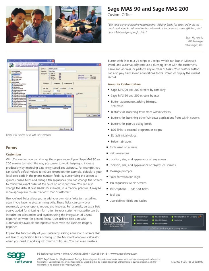 Mas 200 Software Mas 200 Tutorial – MAS 90 200 Product Overview – BZLU