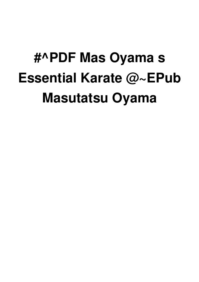 Mas Oyama S Complete Karate Course