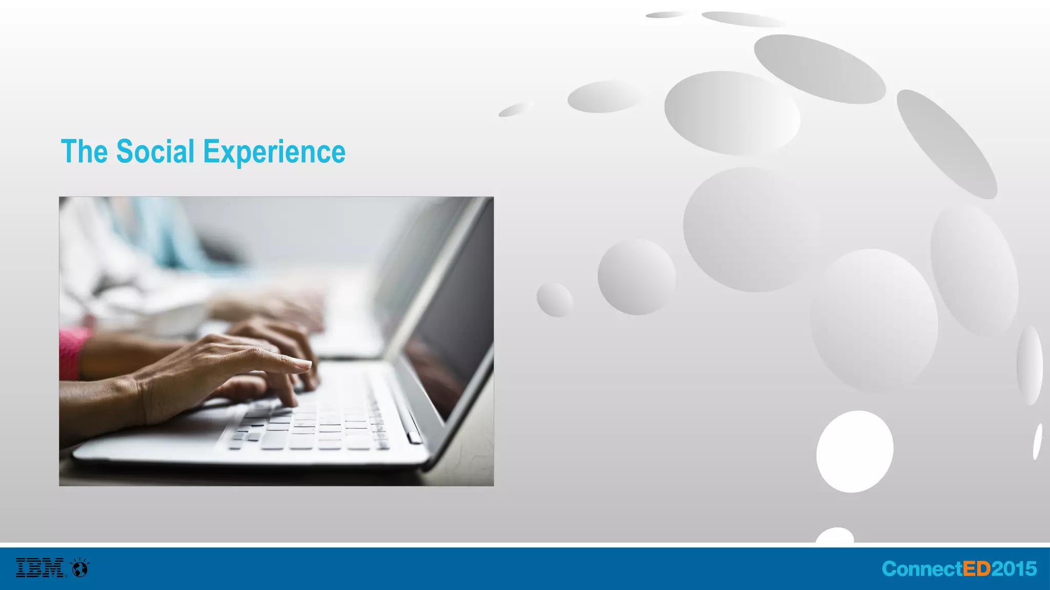 The Social Experience
 