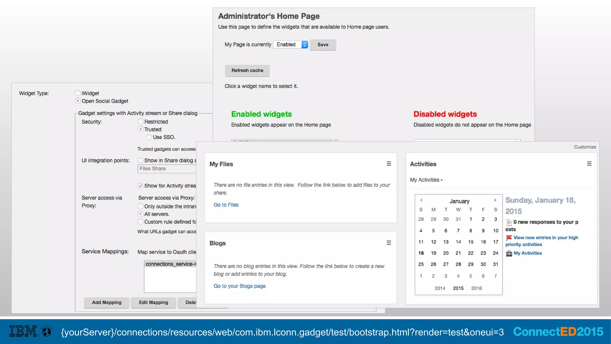 Homepage Layout – Share Dialog
 