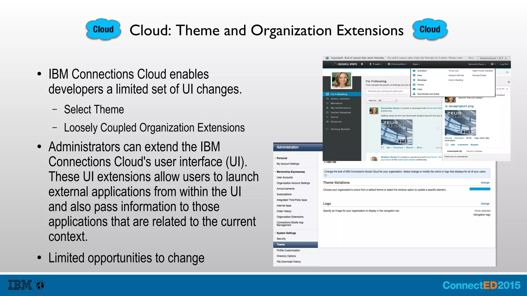 Wizard and Config File
You don't need to know JSON to setup the Organization
Extensions.
Often called
Action Link
Extensions
 