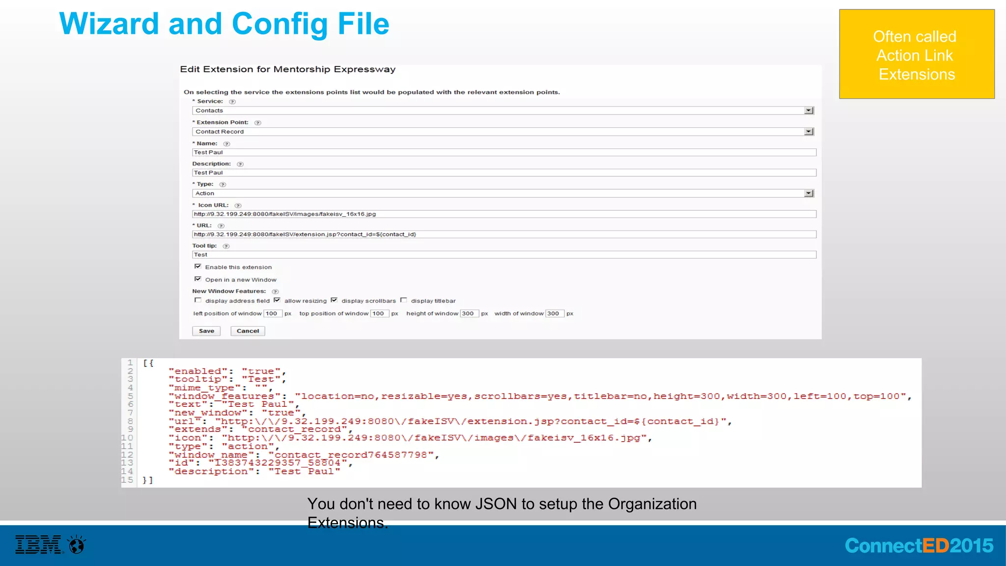 The Organization Extensions
NEW Activity Streams Extension Point NEW
 