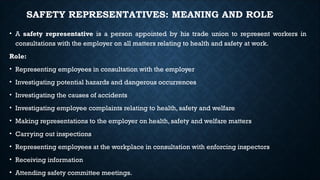 Work Representation MAS 3101OccupationalHealthandSafetyPPT.pptx
