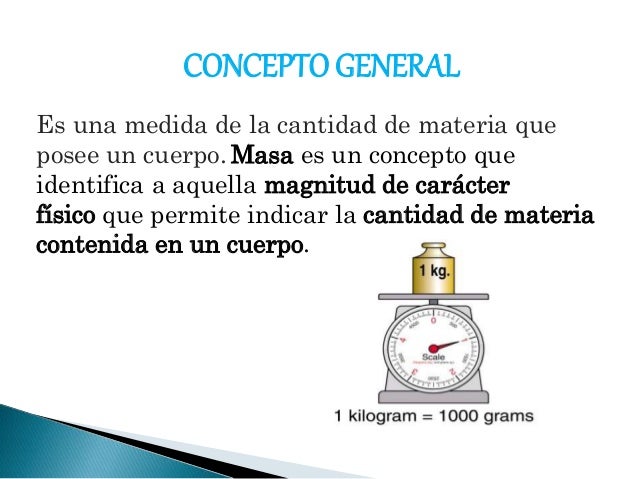 Cual Es La Definicion De Masa