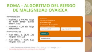MASA ANEXIAL, tema de ginecologia obstetrica | PPTX