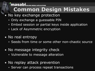 Challenges Building Secure Mobile Applications
