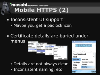 Challenges Building Secure Mobile Applications