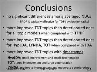 Dynamic Hyperparameter Optimization for Bayesian Topical Trend Analysis ...