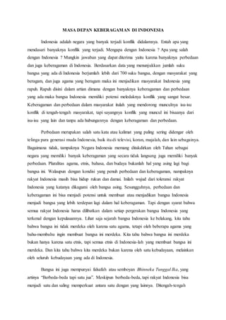 Ramalan spiritual masa depan Indonesia perseteruan ideologi keberagaman