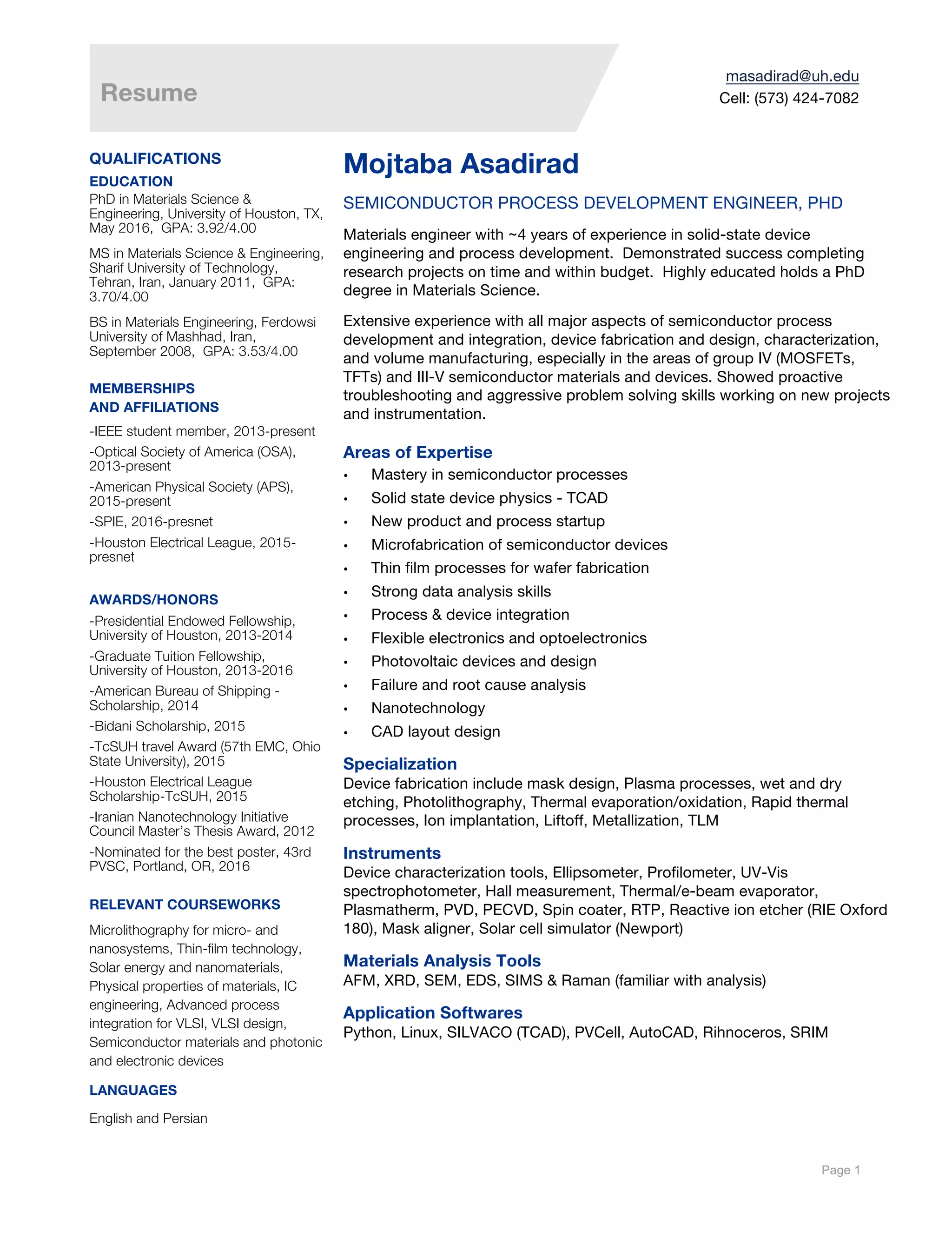 Linux Etch M. Asadirad Resume | PDF