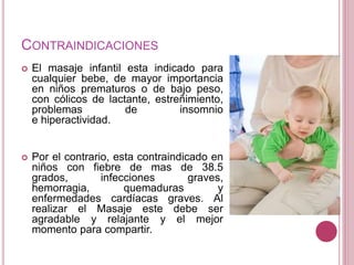 Indicaciones y contraindicaciones del masaje 2025 infantil