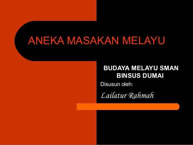 Masakan Melayu khas Riau