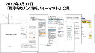 2017年3月31日
「標準的なバス情報フォーマット」公開
 