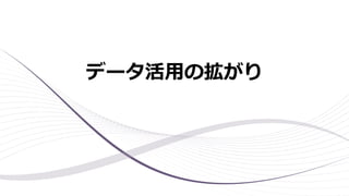 データ活用の拡がり
 