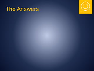 THE NSIT QUIZ CLUB
The Answers
 