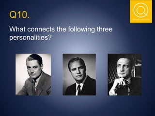 THE NSIT QUIZ CLUB
Q10.
What connects the following three
personalities?
 