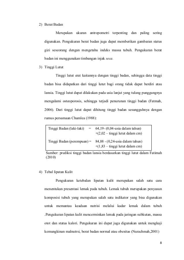 Masalah gizi pada lansia