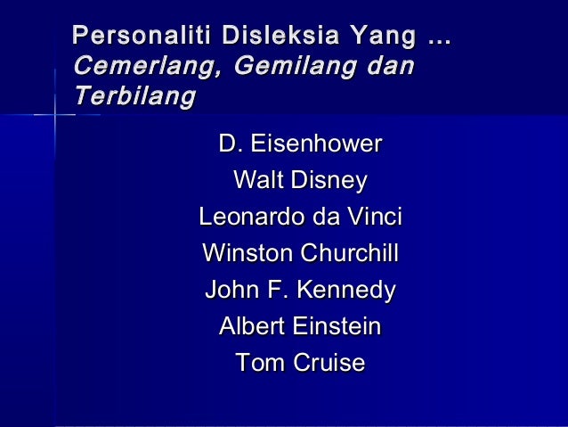 Masalah pembelajaran spesifik disleksia dari sudut perubatan