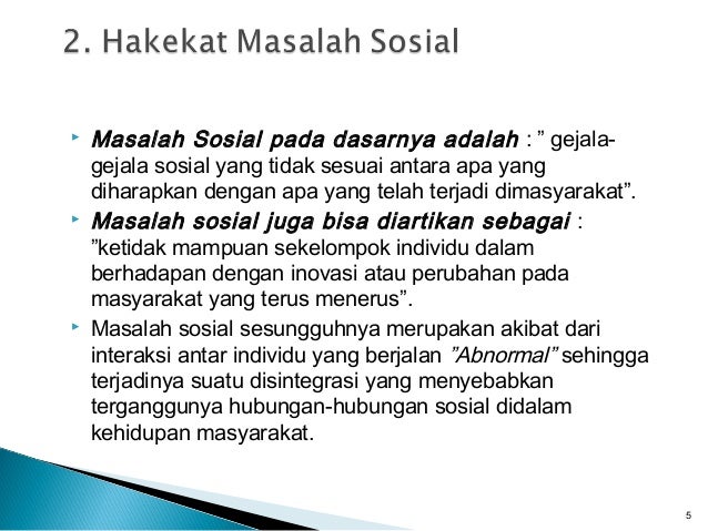 Masalah Sosial Dan Manfaat Sosiologi 2016