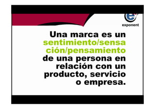 d




  Una marca es un
sentimiento/sensa
 ción/pensamiento
de una persona en
   relación con un
producto, servicio
       o empresa.
       d
 