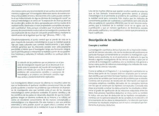 Mas alla del dilema de los metodos | PDF