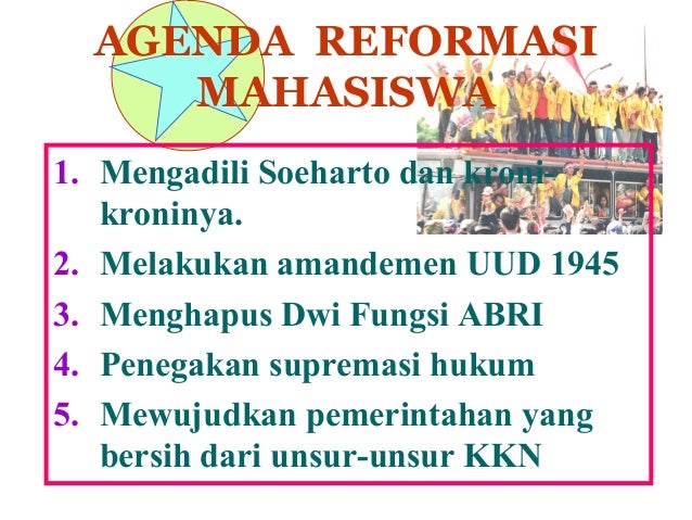 Masa reformasi dan Setelahnya