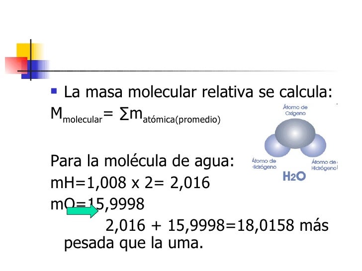 Masas AtóMicas Y Masas Moleculares