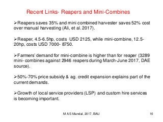 Agricultural Mechanization: Policy Lessons from Bangladesh