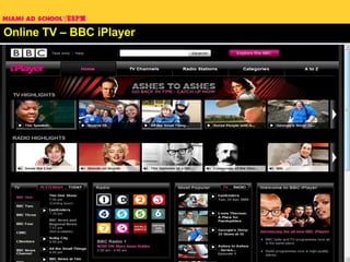 Online TV – BBC iPlayer 