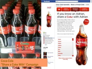 Coca-Cola
"Share a Coke With“ Campaign
 