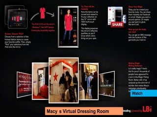 Watch



Macy s Virtual Dressing Room
 