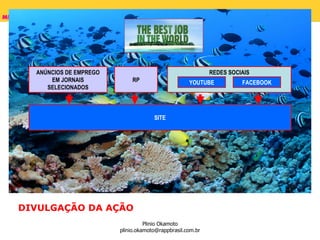 REDES SOCIAIS SITE YOUTUBE FACEBOOK DIVULGAÇÃO DA AÇÃO ANÚNCIOS DE EMPREGO EM JORNAIS SELECIONADOS RP 