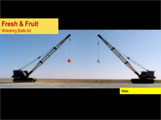 Fresh & Fruit
Wrecking Balls Ad




                    Video
 