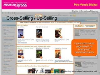 Pós-Venda DigitalDigital 1:Conceitos BásicosCross-Selling / Up-SellingFonte: Cross sell and up sell techniques in e-commerce 2008.